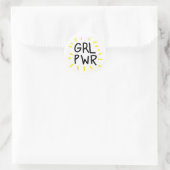 Power-Rundsticker Runder Aufkleber (Tasche)