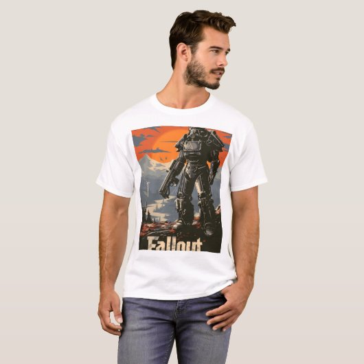 Power Rüstung aus Fallout 4 - Fallout Apokalypse T T-Shirt (Vorne ganz)