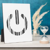 POWER-SCHALTFLÄCHE BAR CODE Power-Up-Muster Fotoplatte (Seite)