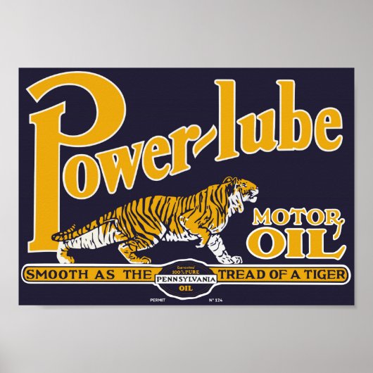 Power-Schmieröl-Bewegungsöl Poster (Vorne)