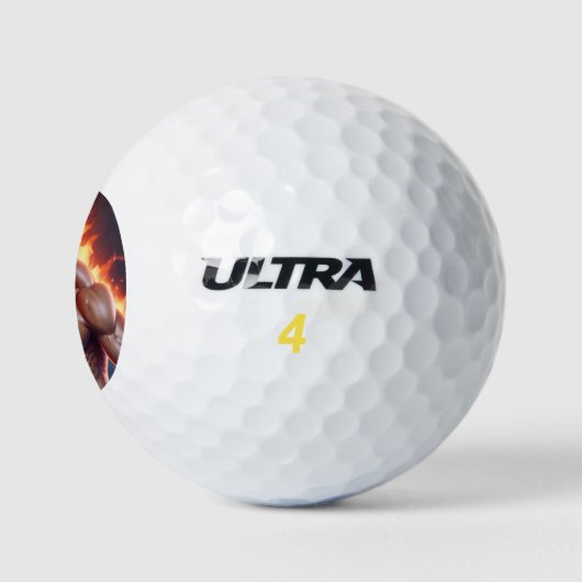 Power Shot Golf Ball Kunstdesign (Logo)
