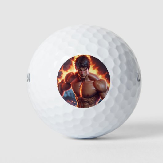 Power Shot Golf Ball Kunstdesign (Vorderseite)