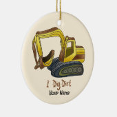 Power Shovel Dirt Keramik Ornament (Rechts)