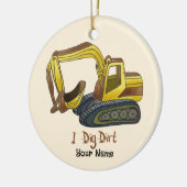Power Shovel Dirt Keramik Ornament (Links)