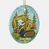 Power Shovel Kid-Ornament Keramik Ornament (Rechts)