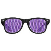 Power Spirals Fraktal Muster - violett Sonnenbrille (Vorderseite)