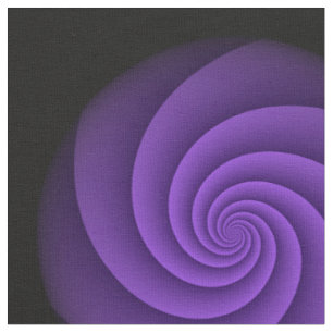 Power Spirals Fraktal - Violett + Ihre Ideen Stoff