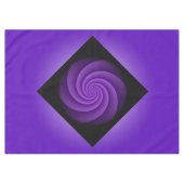 Power Spirals Fraktal - Violett + Ihre Ideen Tischdecke (Vorderseite (Horizontal))
