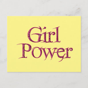 Power Springtme Blume Gelb und Rosa Postkarte