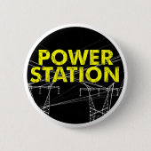 Power-Stations-Abzeichen-Button Button (Vorderseite)