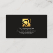 Power-Stecker für elektrische Blitze Visitenkarte (Rückseite)