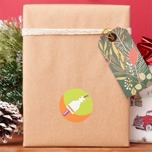 Power-Sticker Runder Aufkleber