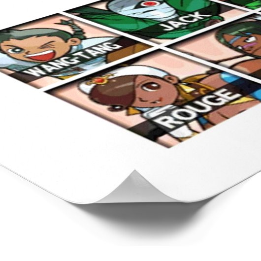 Power Stone-Zeichen Poster (Ecke)