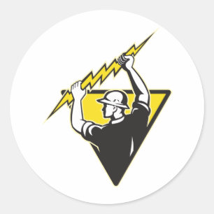 Power-Störungssucher-Elektriker-elektrische Runder Aufkleber