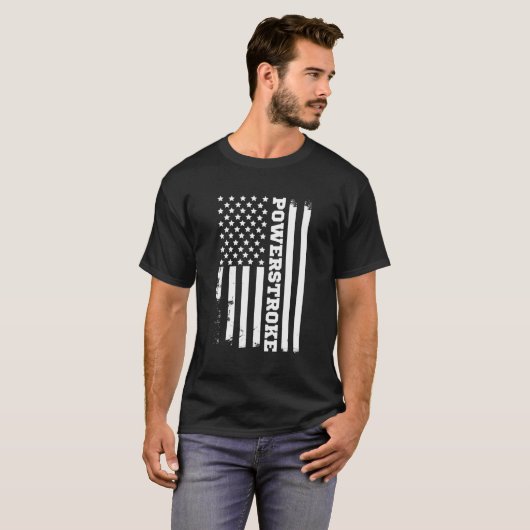 Power Stroke American Flag T-Shirt (Vorne ganz)