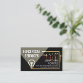 Power-Stromausfall Visitenkarte (Stehend Vorderseite)