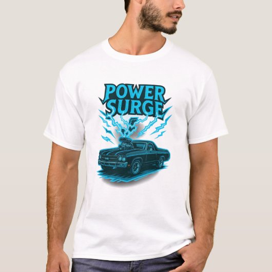 Power Surge 1970 Chevrolet El Camino SS T-Shirt (Vorderseite)