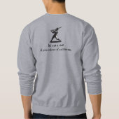 Power Swing – Baseballdesign im Comic-Stil Sweatshirt (Rückseite)
