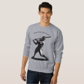Power Swing – Baseballdesign im Comic-Stil Sweatshirt (Vorne ganz)