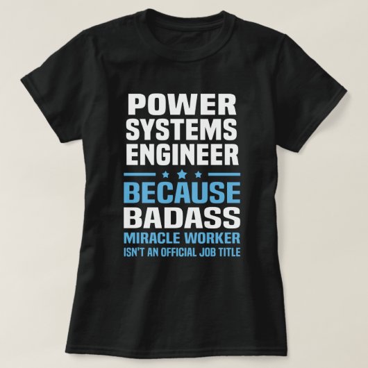 Power Systems Engineer T-Shirt (Design vorne)