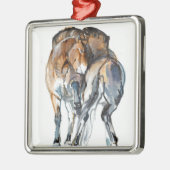Power-Tanz Silbernes Ornament (Links)