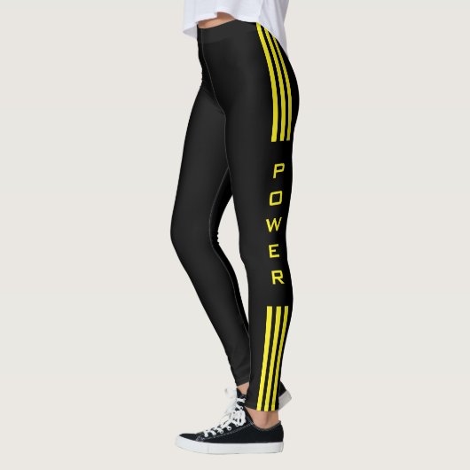 Power-Text für Sport-Leggings - Benutzerdefinierte Leggings (Links)
