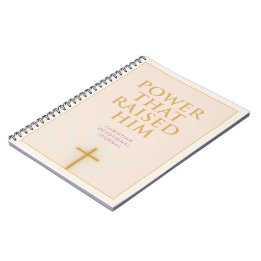 Power That Raised Him Christian Easter 2026 Notizblock