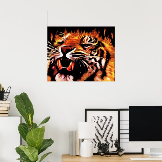Power Tiger Poster (Heimbüro)