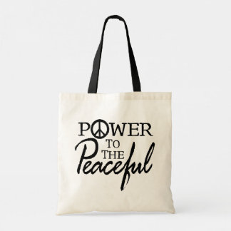 Power To The Peaceful Tote Bag Tragetasche