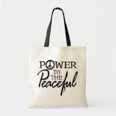 Power To The Peaceful Tote Bag Tragetasche (Vorne)