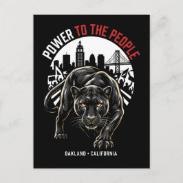 Power to the People Oakland Black Panther Legacy Postkarte