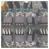 Power-Transistorgewebe Stoff (Nahaufnahme)