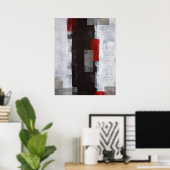 'Power Trip' Abstrakt Art Poster Print (Heimbüro)