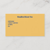 "Power-u. Segel-" Geschäfts-Karte Visitenkarte (Rückseite)