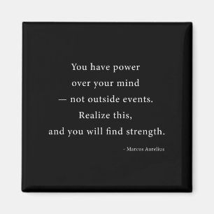 Power über deinen Geist Marcus Aurelius Stoic Phil Magnet