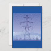 Power-Übertragungsturm am Night Sky Einladung (Vorderseite)
