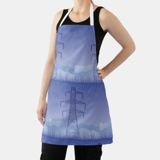 Power-Übertragungsturm am Night Sky Schürze (InSitu)