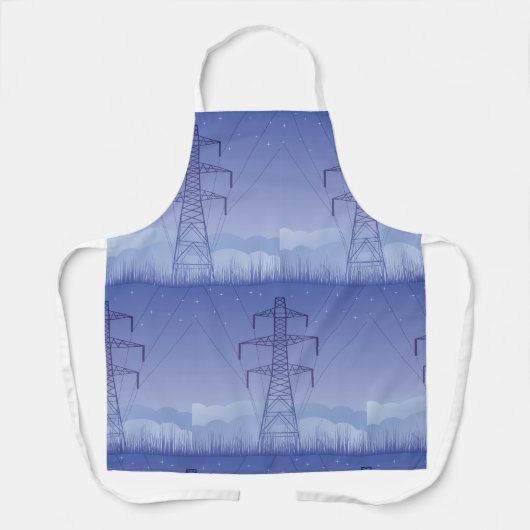 Power-Übertragungsturm am Night Sky Schürze (Vorderseite)