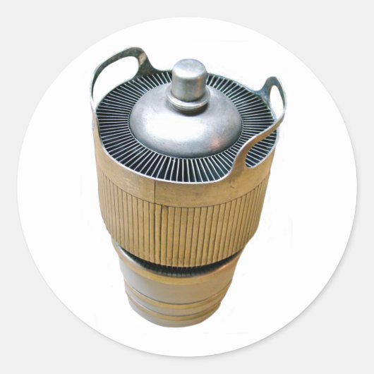 Power-Übertragungsvakuum Runder Aufkleber (Vorderseite)