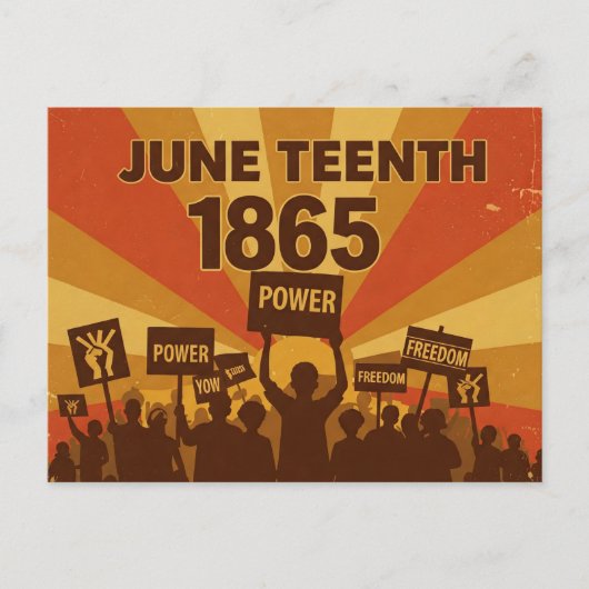 "Power" und "Freiheit" , 19. Juni Postkarte (Vorderseite)