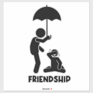 Power und Freundlichkeit Aufkleber