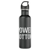 Power Unten Gay Man Pride Monat 2022 Power Unten Edelstahlflasche (Vorderseite)