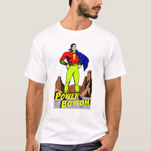 Power Unterseite, Vintag & Retro Gay Men Comicen T-Shirt