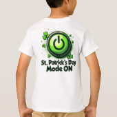 Power Up for the Paddy Party T-Shirt (Rückseite)