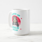 Power Up Snack Break Saberzahniger Tiger Kaffeetasse (Vorderseite Links)