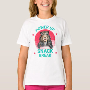 Power Up Snack Break Saberzahniger Tiger T-Shirt