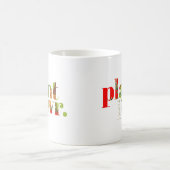 Power vegan Pflanze Kaffeetasse (Mittel)
