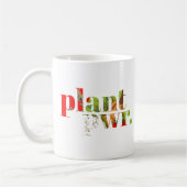 Power vegan Pflanze Kaffeetasse (Links)