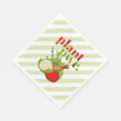 Power vegan Pflanze Serviette (Ecke)