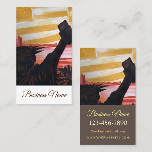 Power Visitenkarte (Vorne/Hinten)